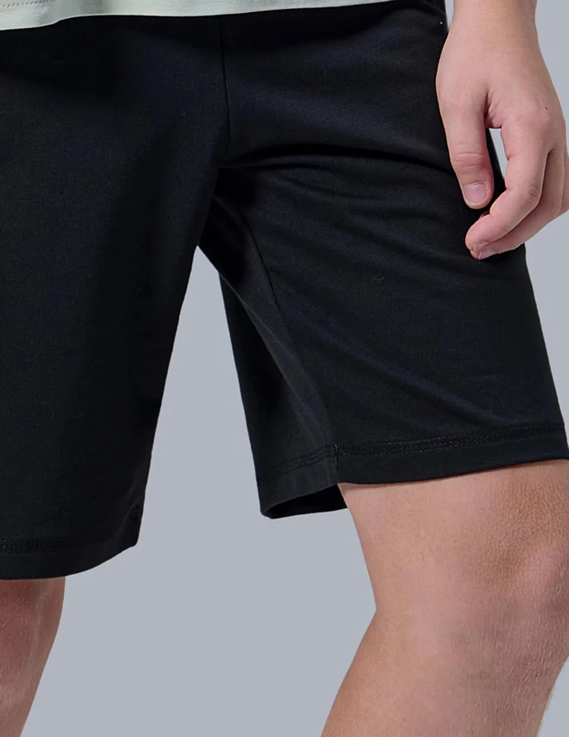 3 Pack Boys' Pull On Jogger Shorts Youth Kids Casual Terry Sweat Shorts with Pockets Drawstring