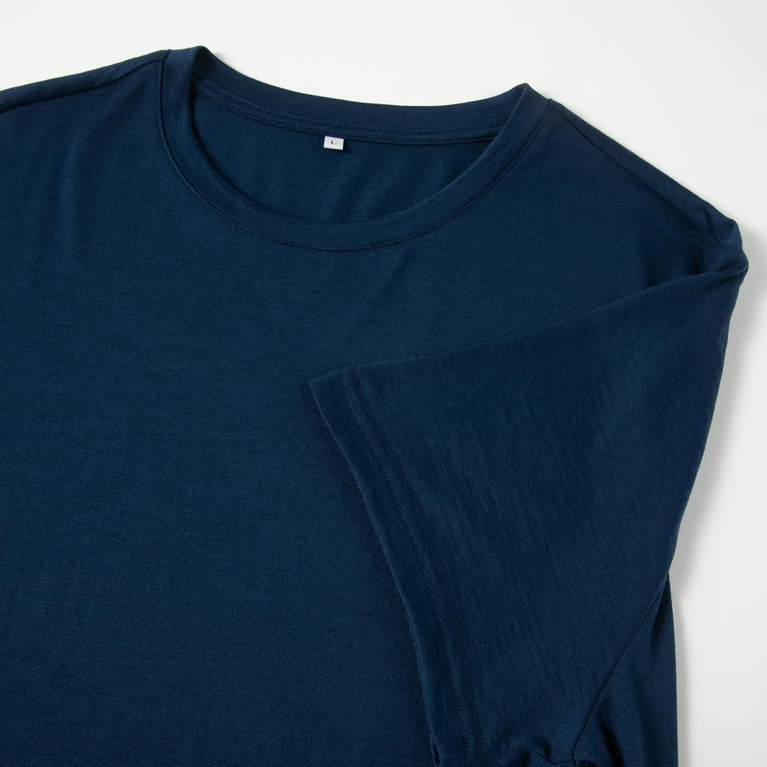 90S Thread Count 100% Merino Wool Lightweight Base Layer T-Shirt, Unisex Ultrafine 90S Thermal Breathable T-Shirt