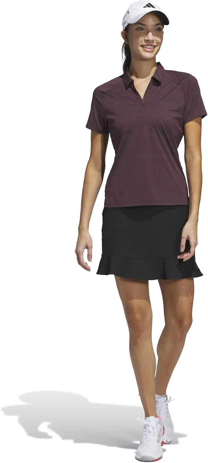 adidas Women's Ultimate365 Heather Twistknit Polo Shirt