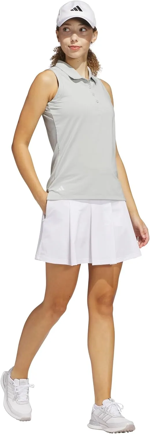 adidas Women's Ultimate365 Solid Sleeveless Polo Shirt