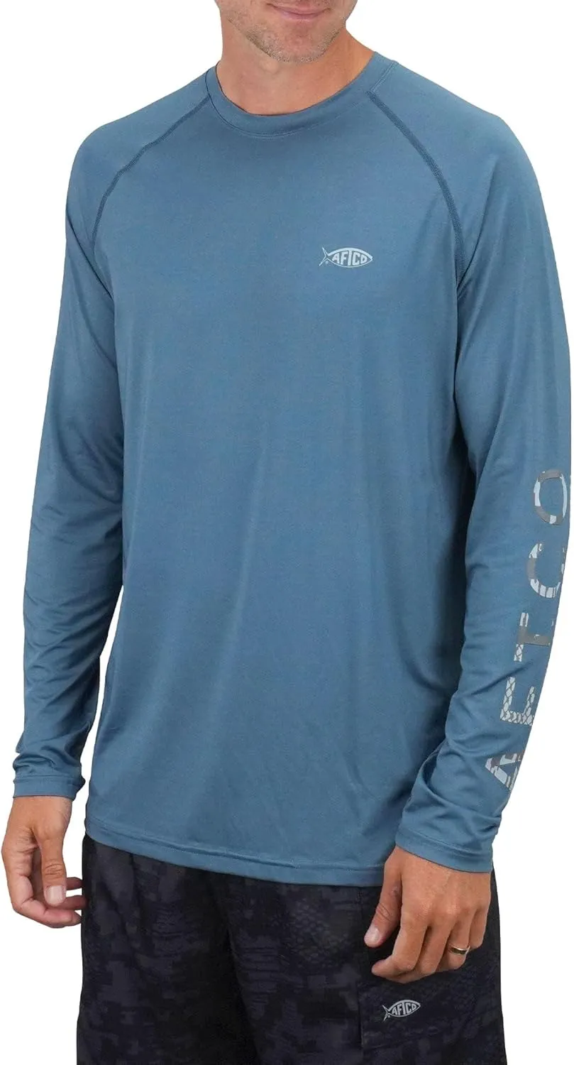 AFTCO Samurai Heathered Long Sleeve Shirt