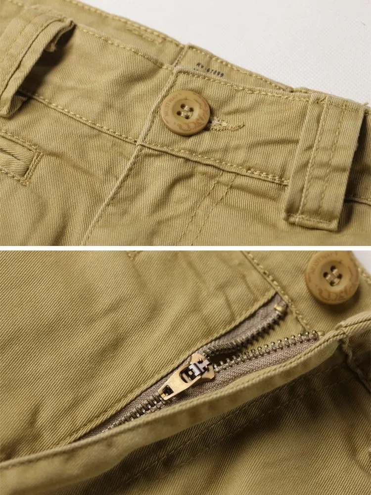 AKARMY Men's Cotton Casual Multi Pocket Outdoor Camouflage Shorts Twill Camo Cargo Shorts(No Belt)