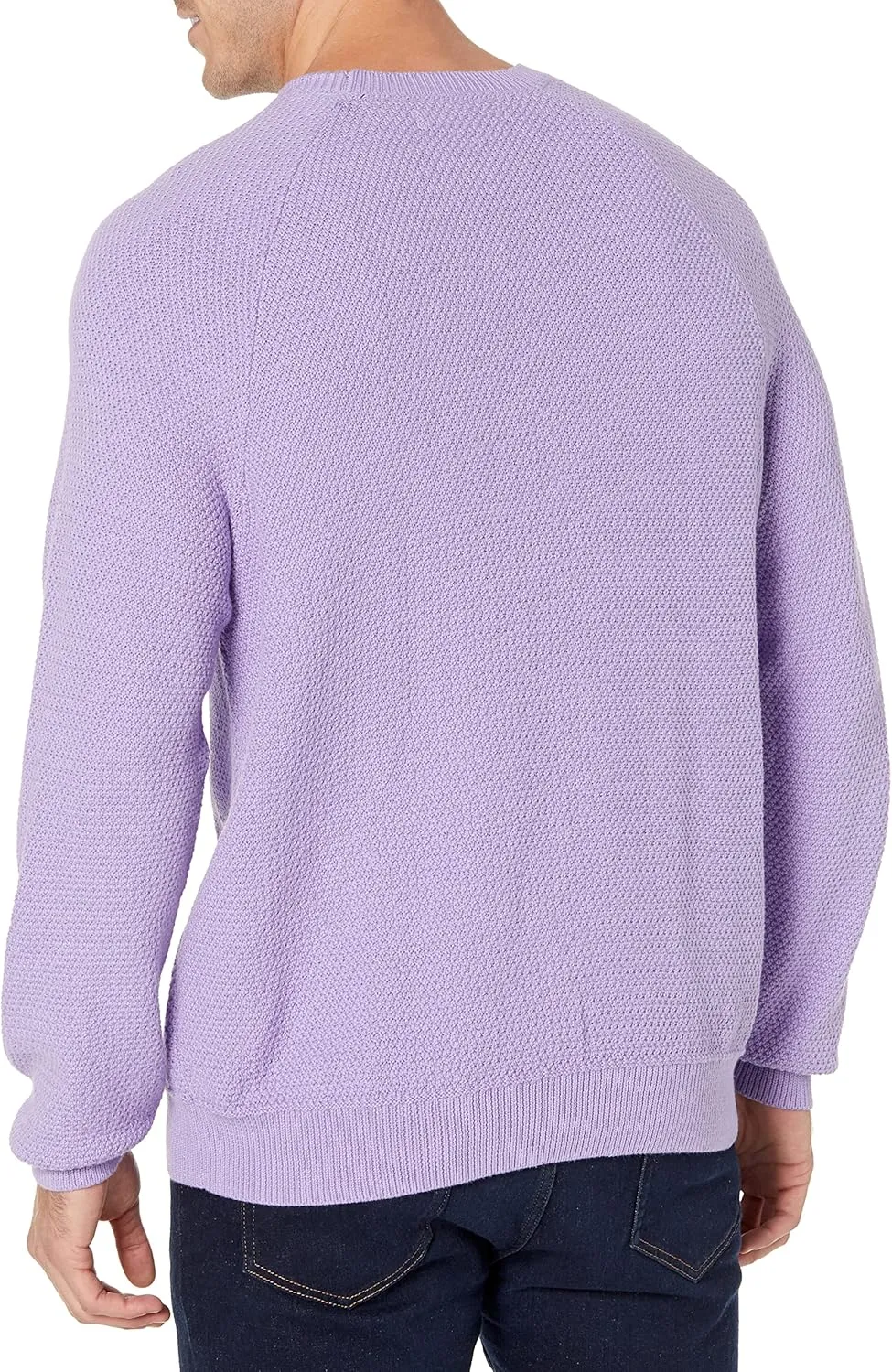 Amazon Essentials Oversized Crewneck Sweater for Men, Textured, Cotton