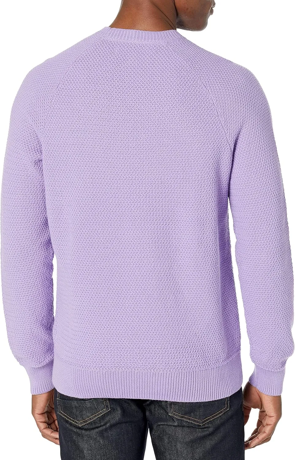 Amazon Essentials Oversized Crewneck Sweater for Men, Textured, Cotton