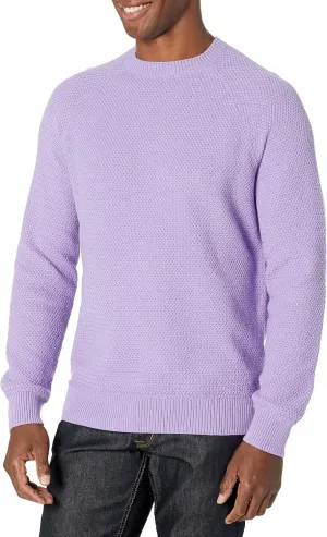 Amazon Essentials Oversized Crewneck Sweater for Men, Textured, Cotton