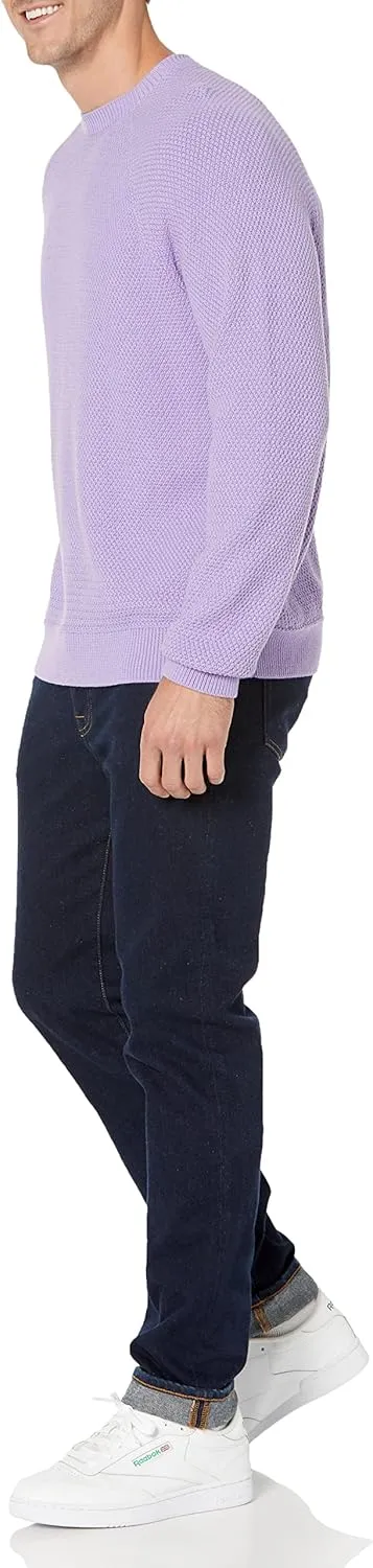 Amazon Essentials Oversized Crewneck Sweater for Men, Textured, Cotton