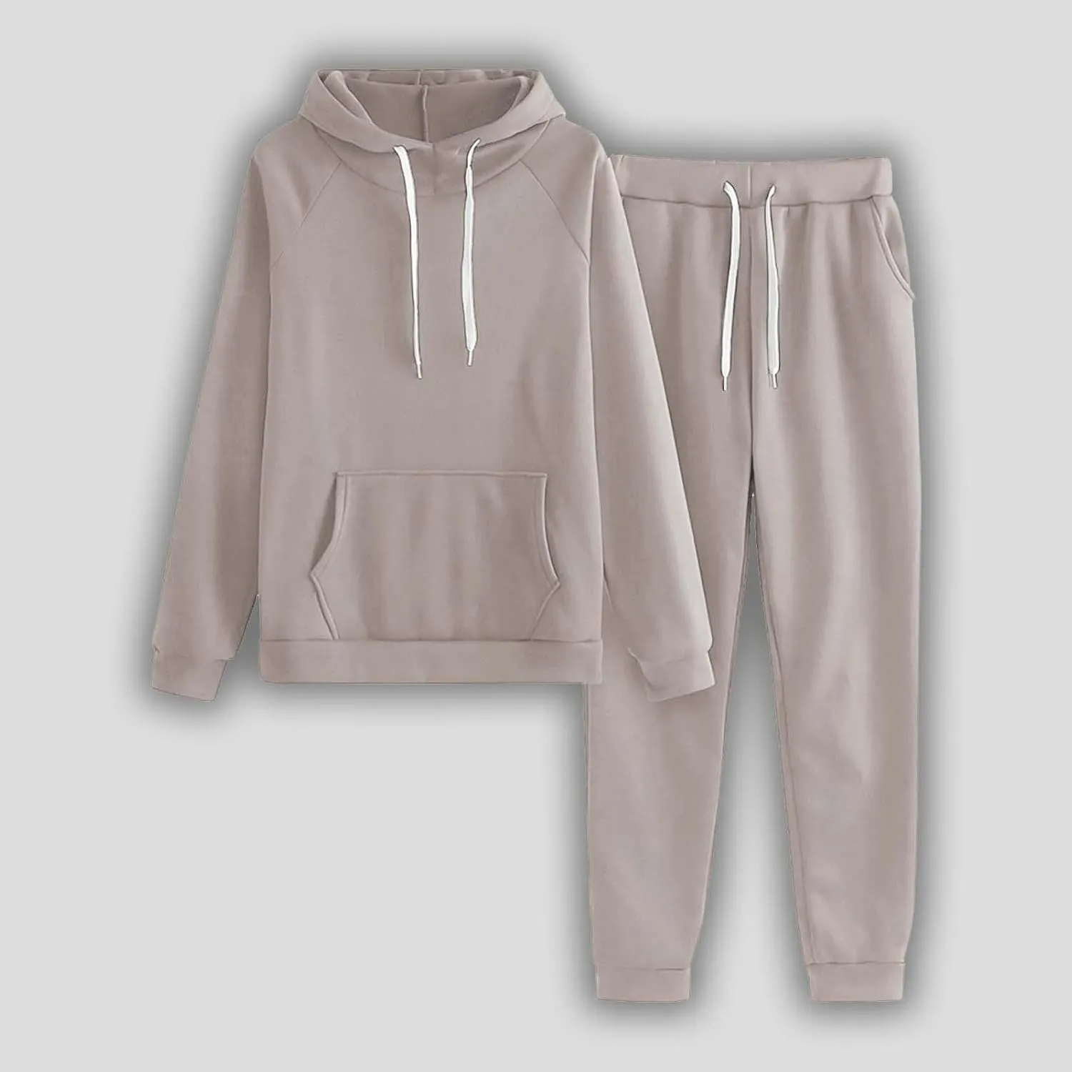 Aniywn Two Piece Hoodie Sweatsuit Sets for Women Jogging Tracksuit Hood Crop Pullover Sweatshirt and Pants Sweatsuit Sets
