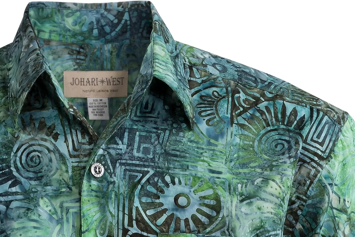 Antigua Summer Tropical Hawaiian Batik Shirt