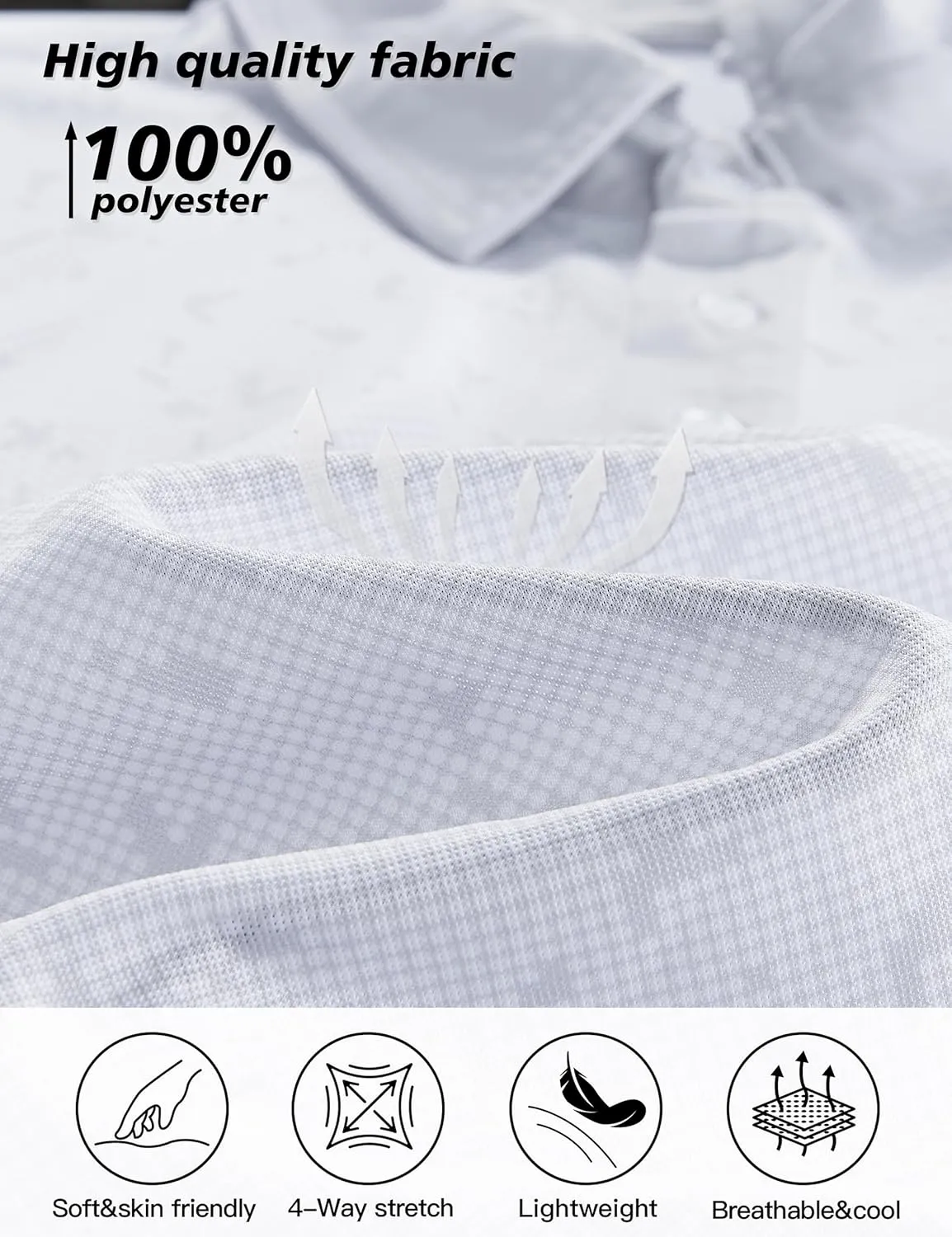 APTRO Long Sleeve Polo Shirts for Men Performance Golf Shirt Dry Fit Moisture Wicking Fashion Print T-Shirt