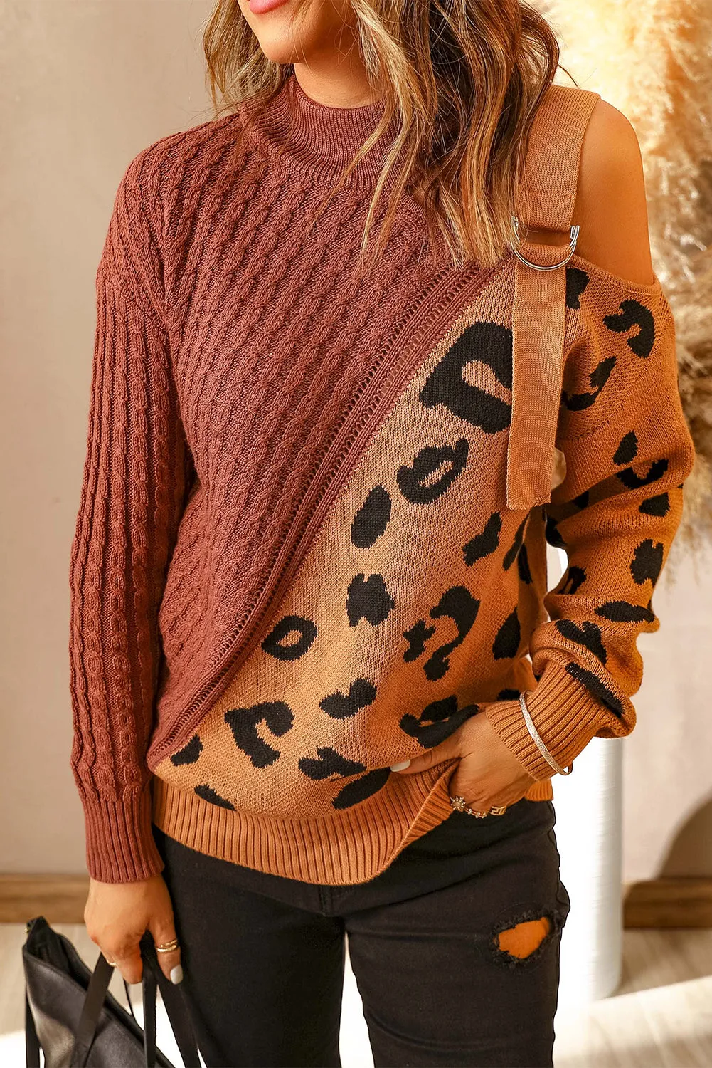 Asymetrical Buckle Sweater