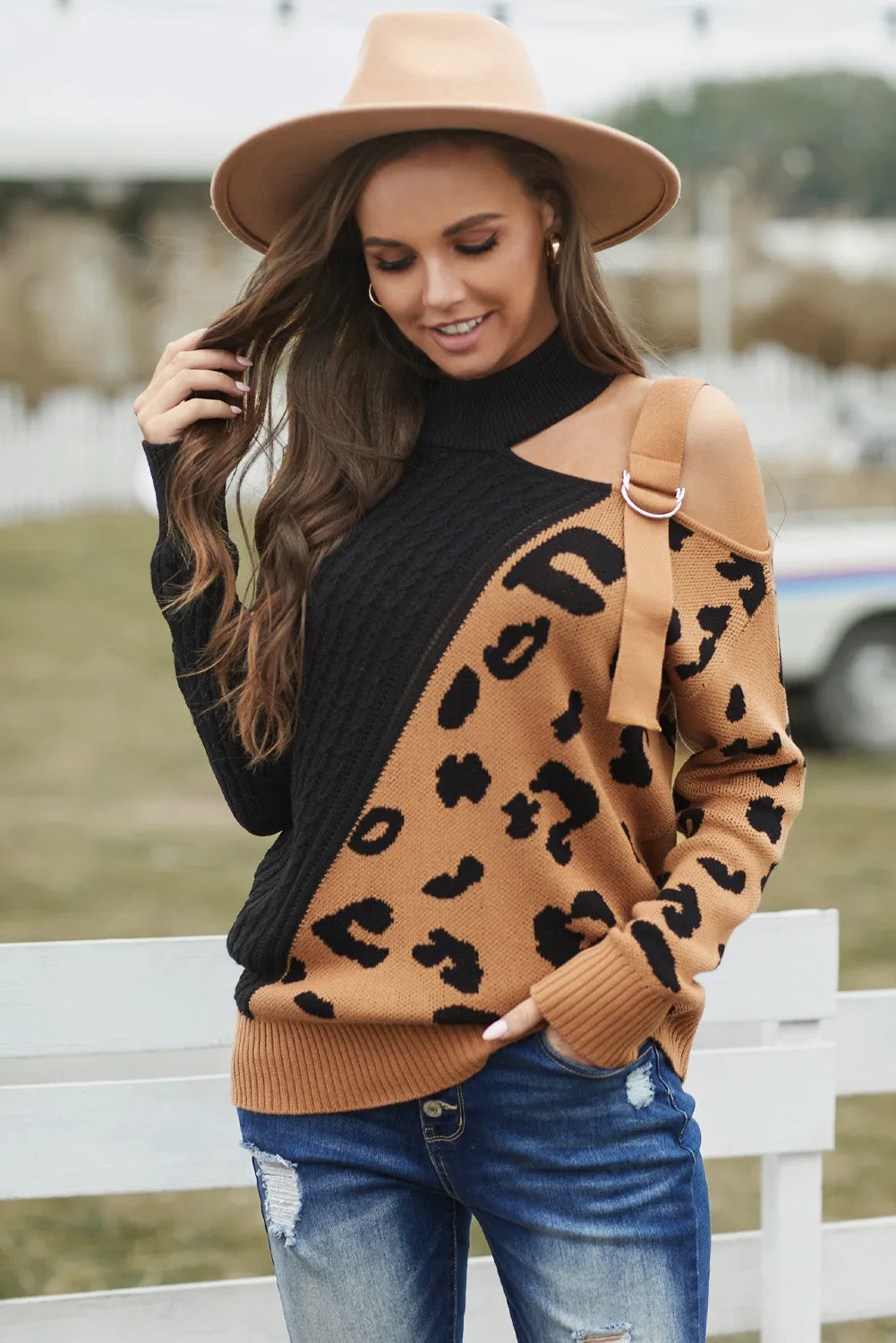 Asymetrical Buckle Sweater