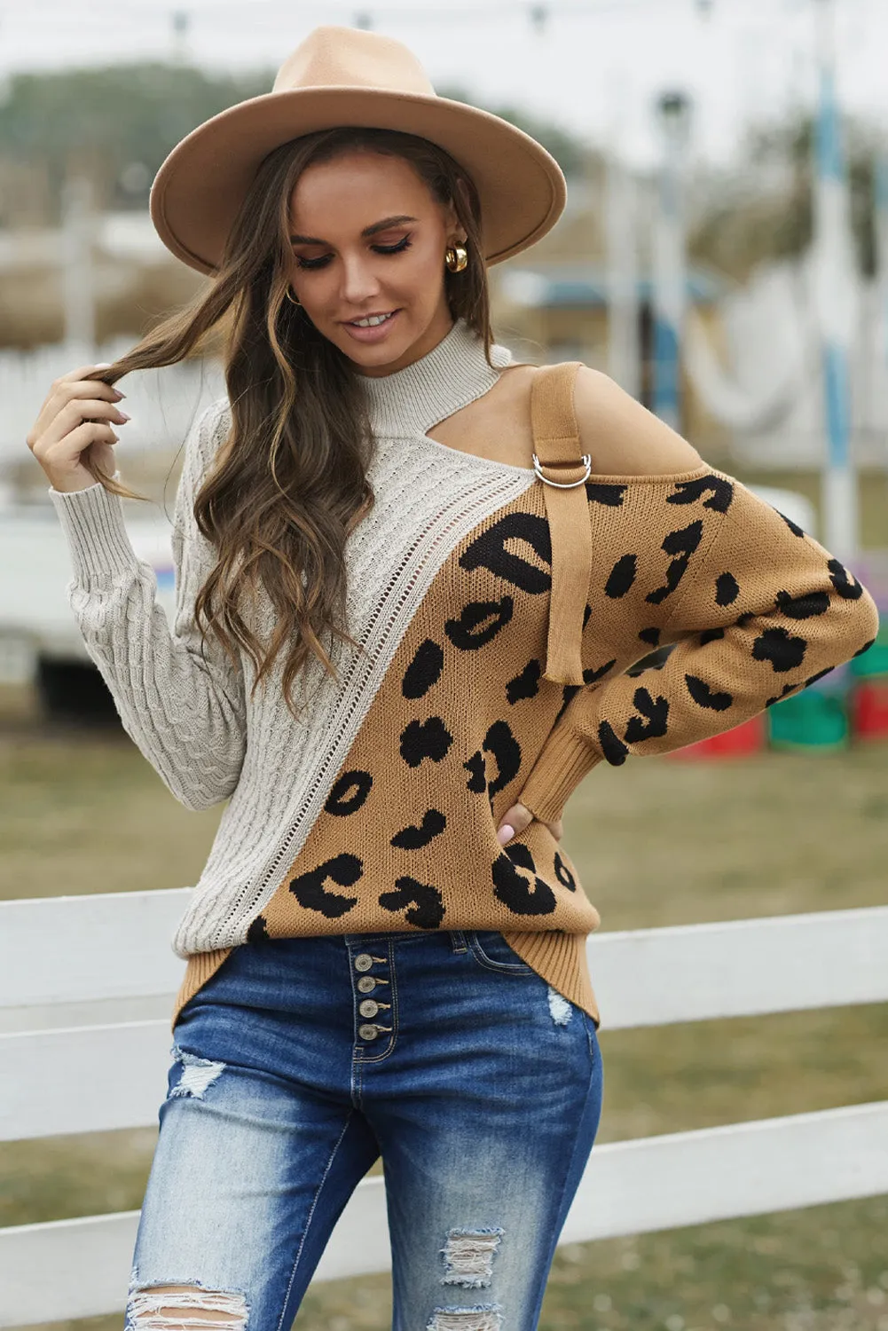Asymetrical Buckle Sweater