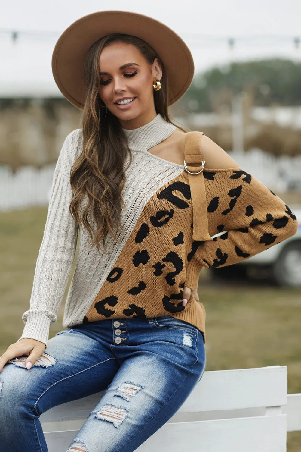 Asymetrical Buckle Sweater