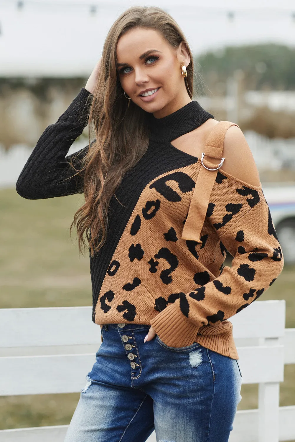Asymetrical Buckle Sweater