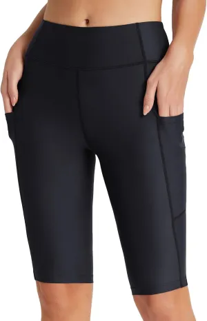 baleaf Women's 12 Swim Shorts UPF 50  High Waisted Long Board Shorts with 2 Pockets