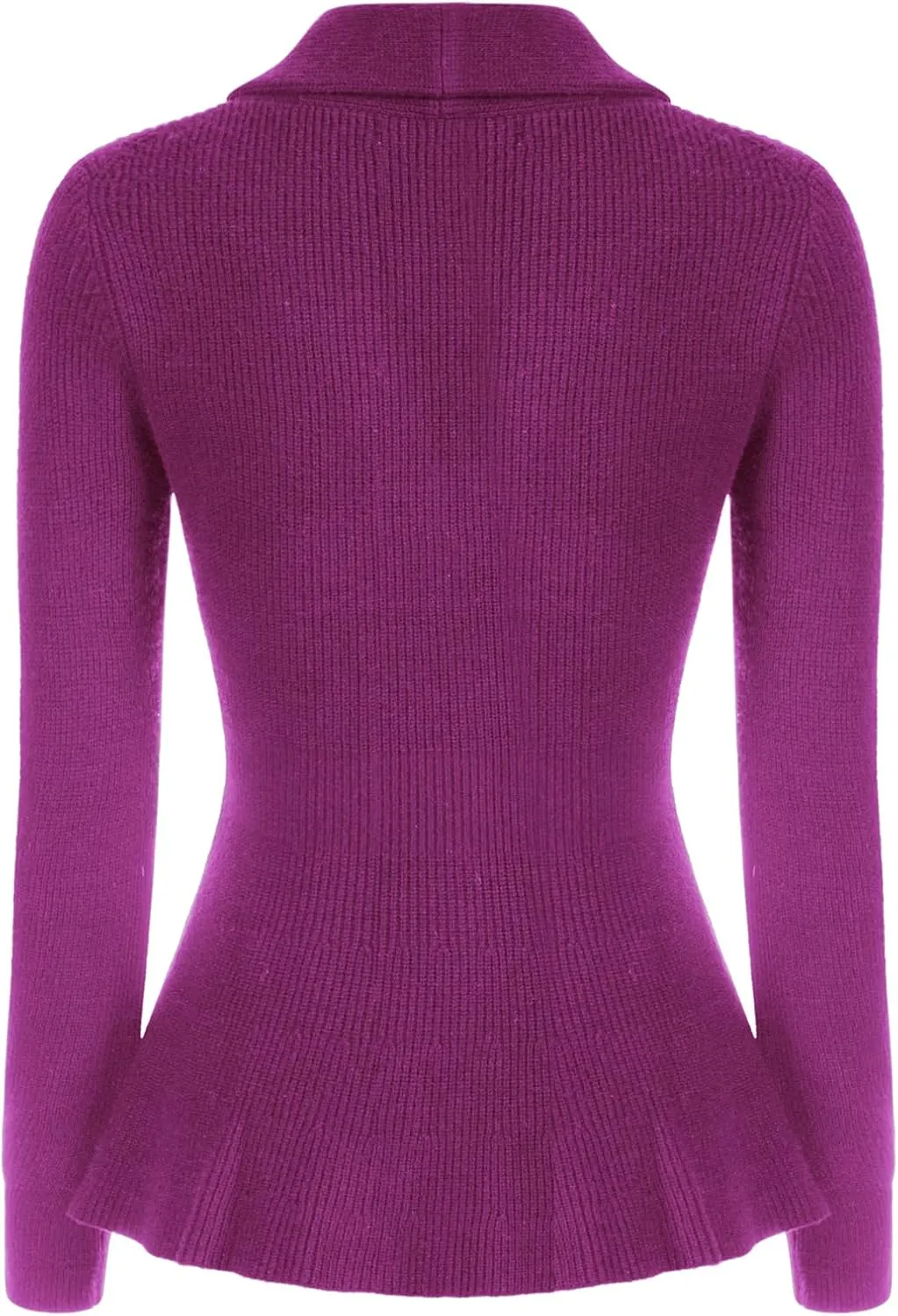 Belle Poque Women Vintage Cardigan Sweater Shawl Lapel Button Down Sweater Outwear Coat