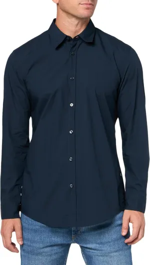 BOSS Men's Popelin Cotton Button Down Shirt