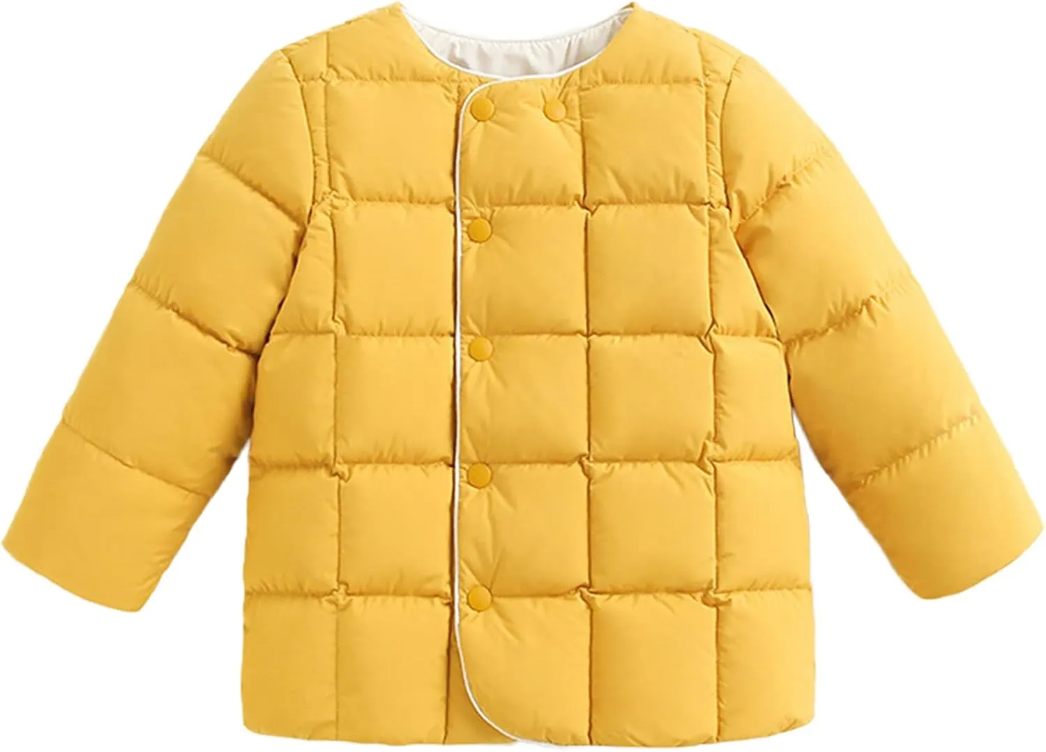 Boys Fall Clothes Kids Toddler Baby Girls Boys Winter Warm Thick Solid Cotton Long Sleeve Padded Clothes Coat