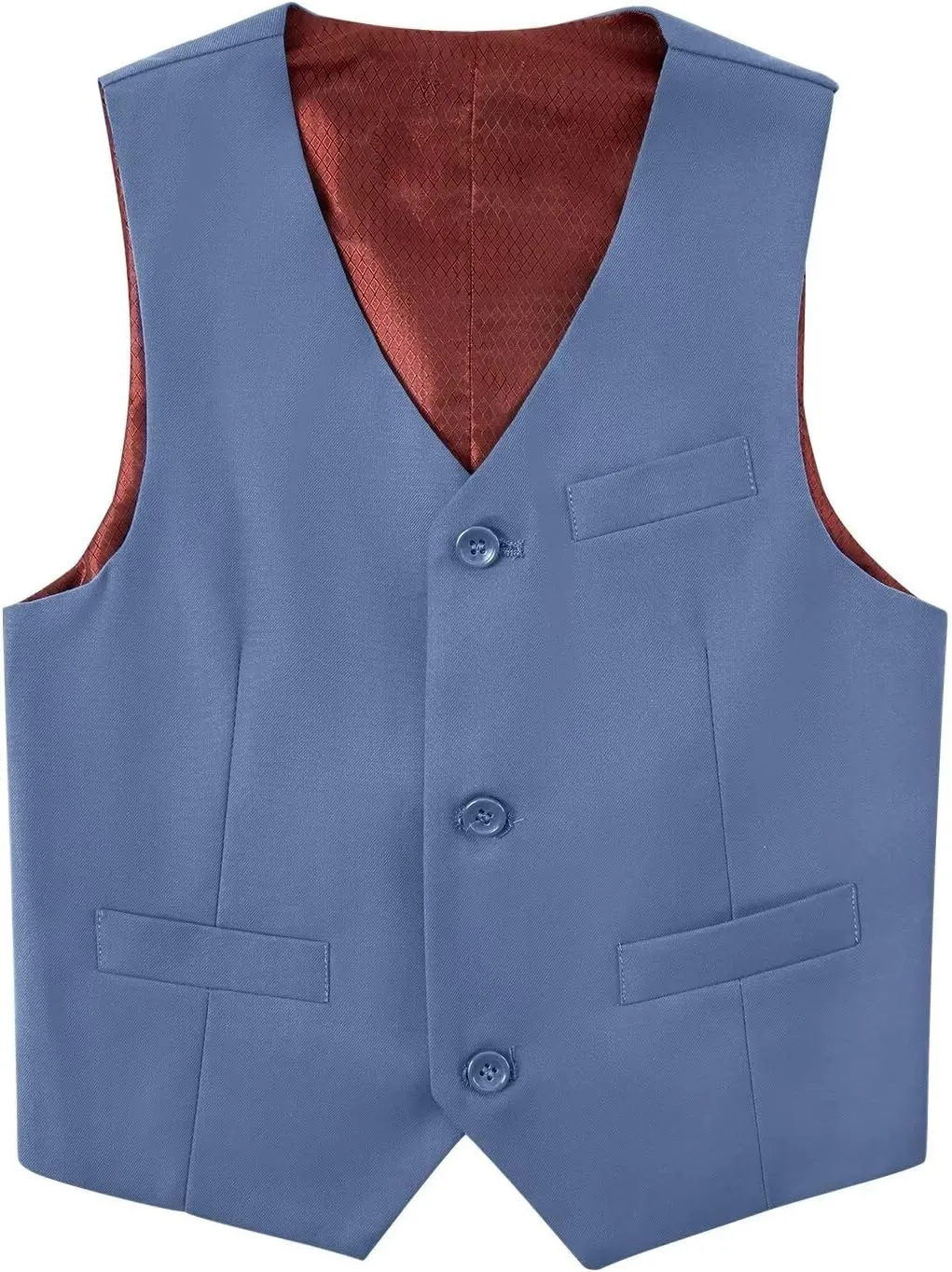 Boys Suit Kids Formal Wedding Tuxedo Dress Suits for Teen Boys Vest and Pants Set