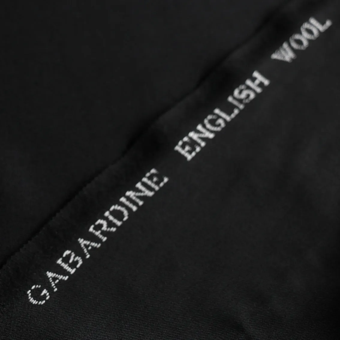 Brera Nero Gaberdine Wool Suiting