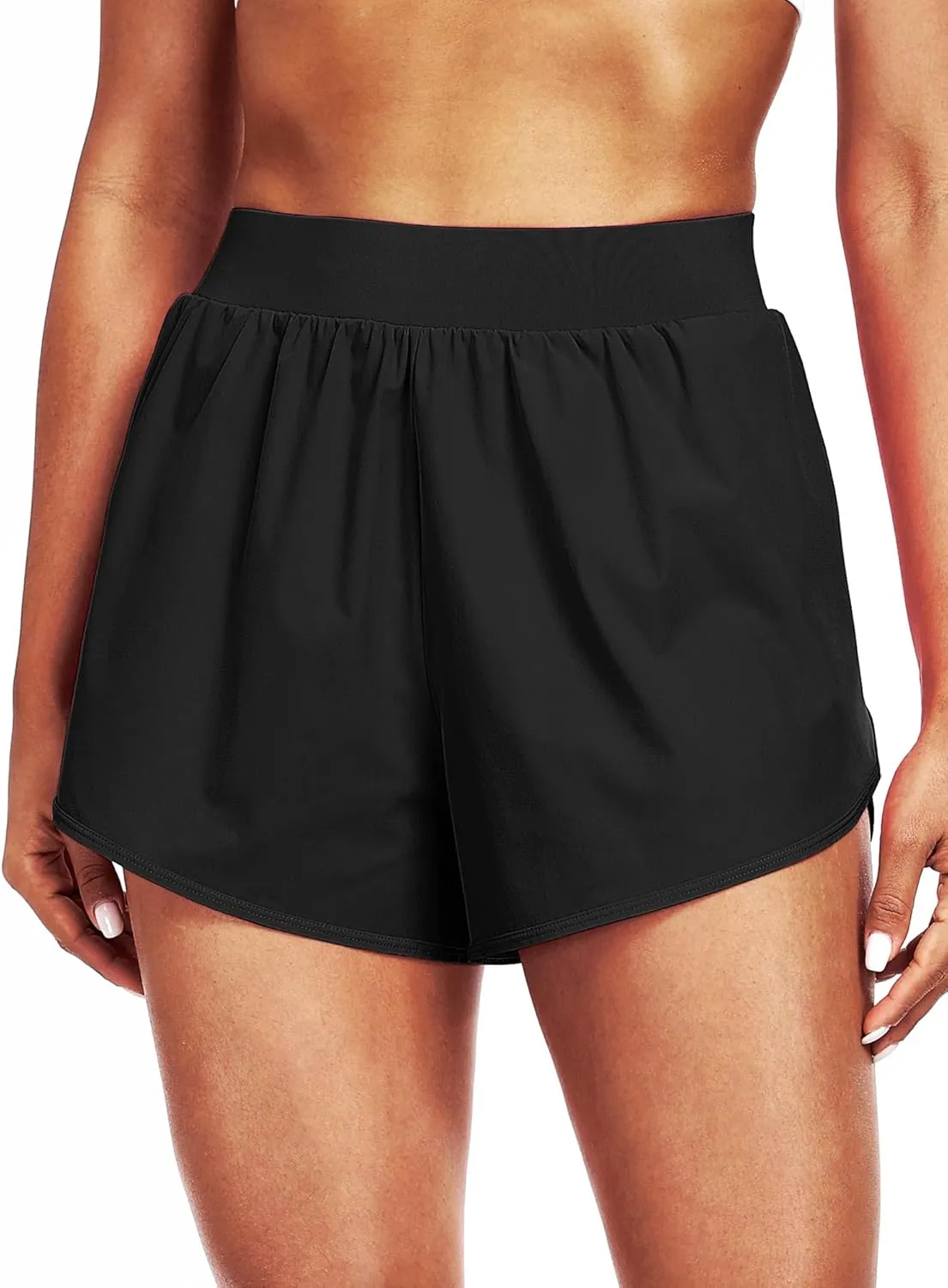 CADMUS 2 in 1 Women's Workout Shorts Athletic Gym Running Shorts with Compression Liner Brief