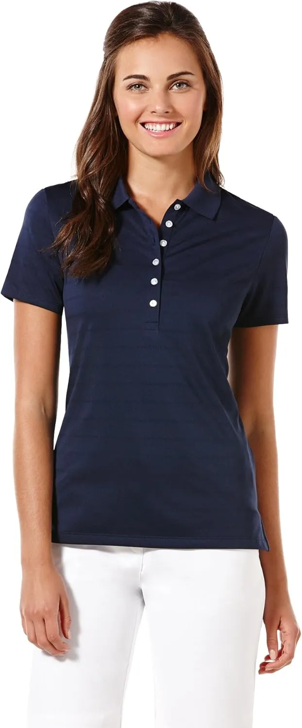 Callaway Women's Golf Short Sleeve Pique Open Mesh Polo Shirt