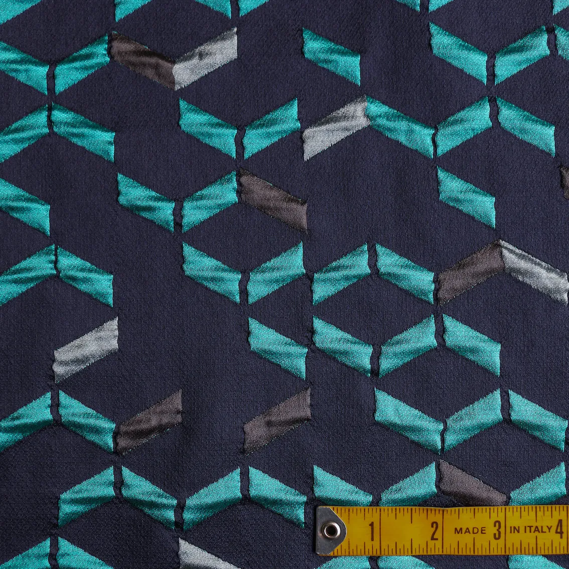 Carina Aqua/Grey Jacquard