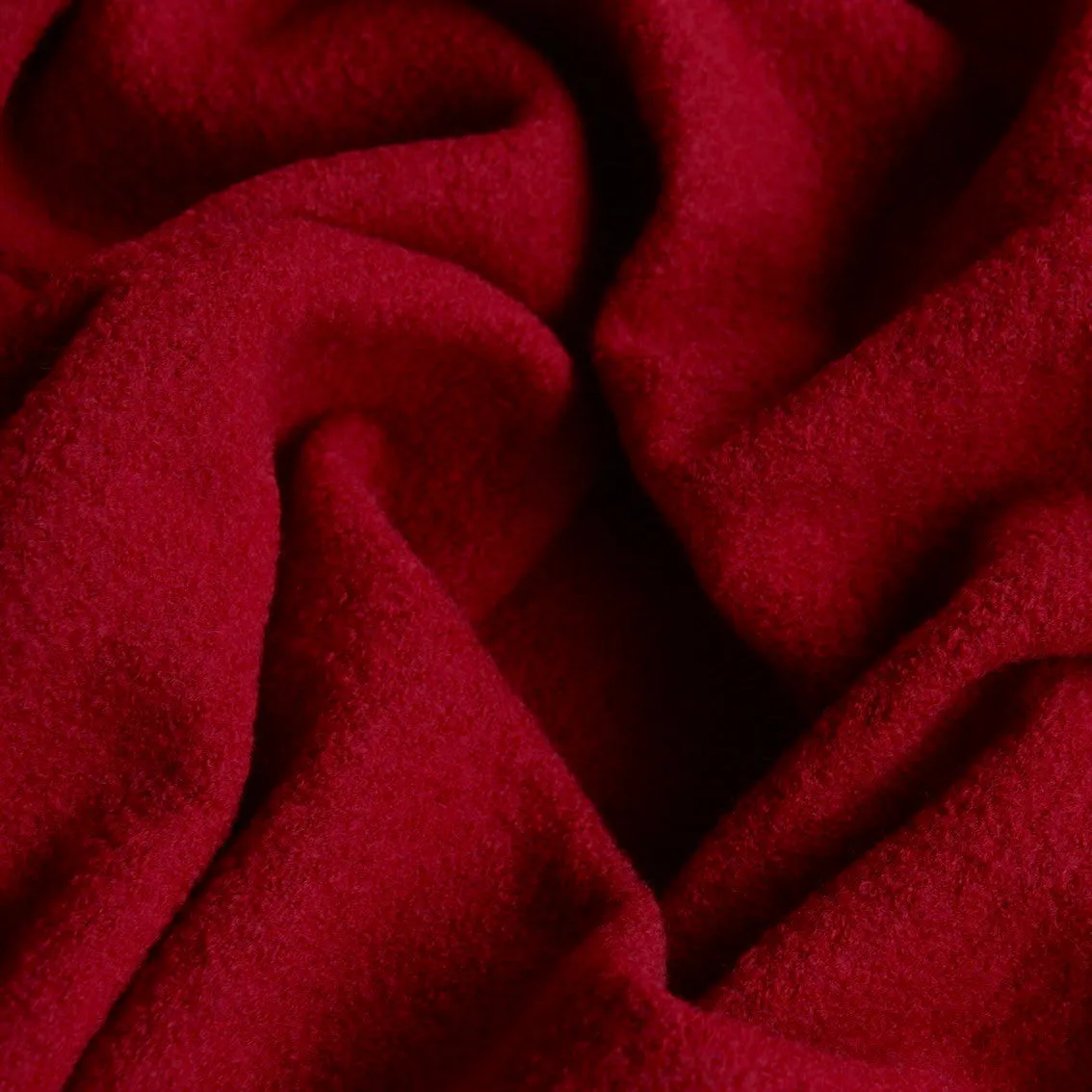 Cherry Red Boiled Wool