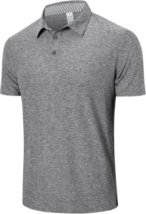 Cimic 3 Pack Polo Shirts for Men Short Sleeve Tennis Quick Dry Performanc Golf Moisture Wicking Athletic Collar Tops