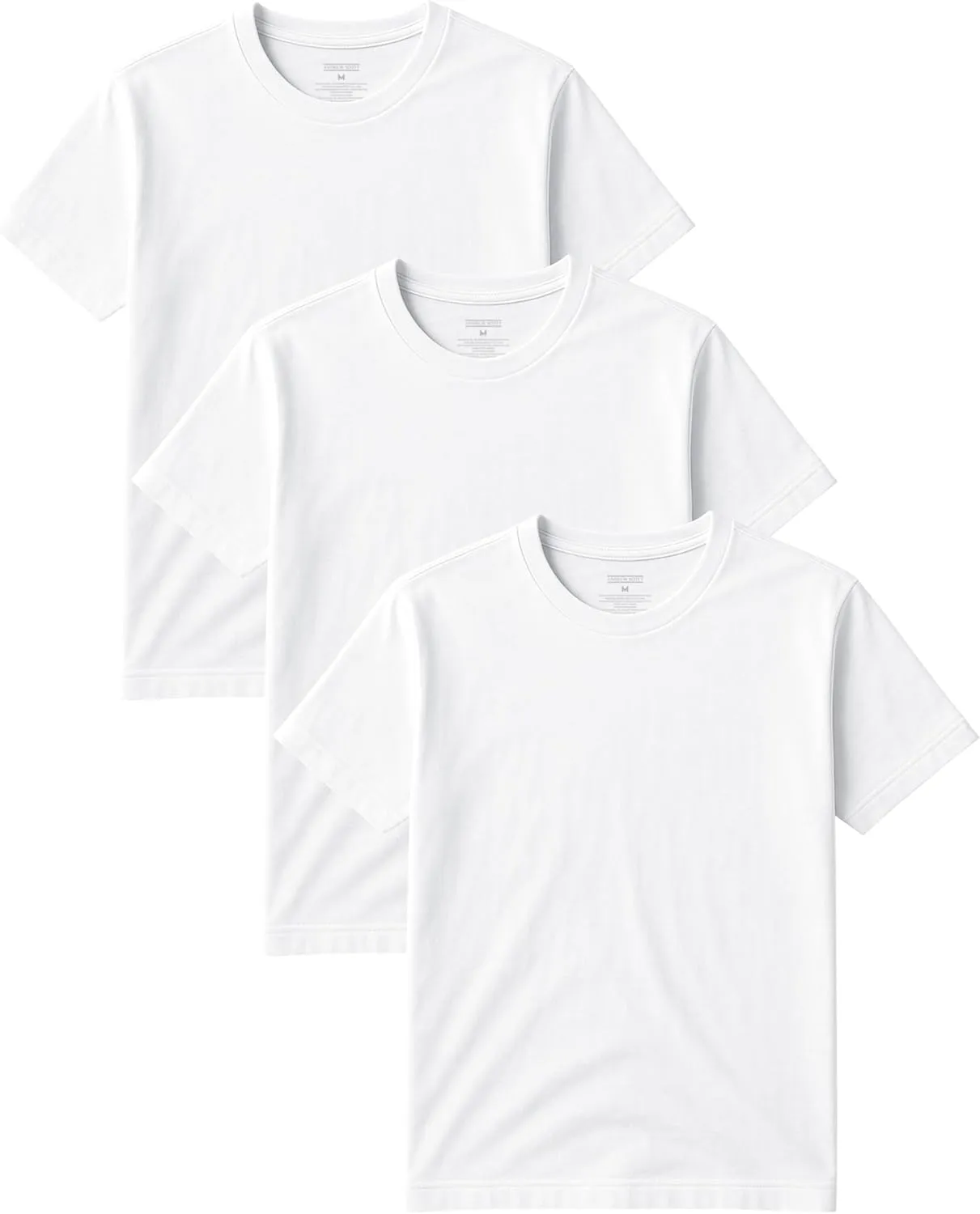 Classic Men's Short Sleeve Cotton Undershirts | Crew Neck T Shirt - Multi & Bulk Wholesale Packs
