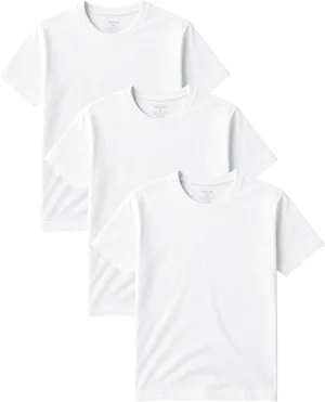Classic Men's Short Sleeve Cotton Undershirts | Crew Neck T Shirt - Multi & Bulk Wholesale Packs