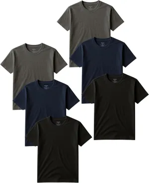 Classic Men's Short Sleeve Cotton Undershirts | Crew Neck T Shirt - Multi & Bulk Wholesale Packs
