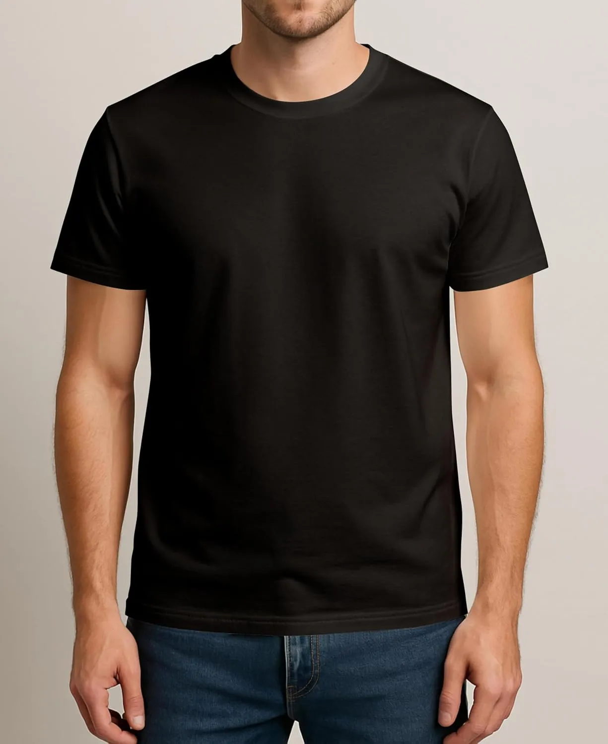 Classic Men's Short Sleeve Cotton Undershirts | Crew Neck T Shirt - Multi & Bulk Wholesale Packs