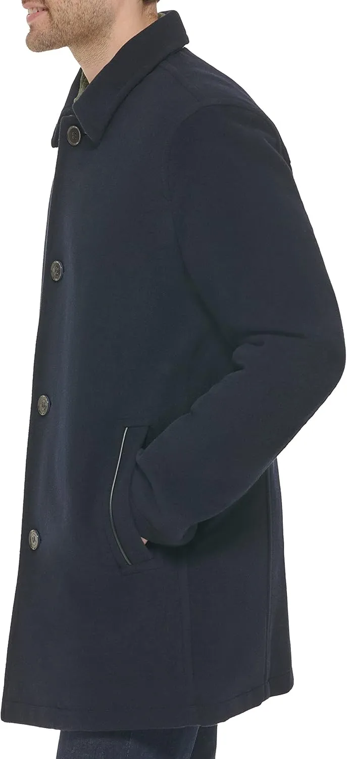 Cole Haan Men's Wool Plush Car Coat
