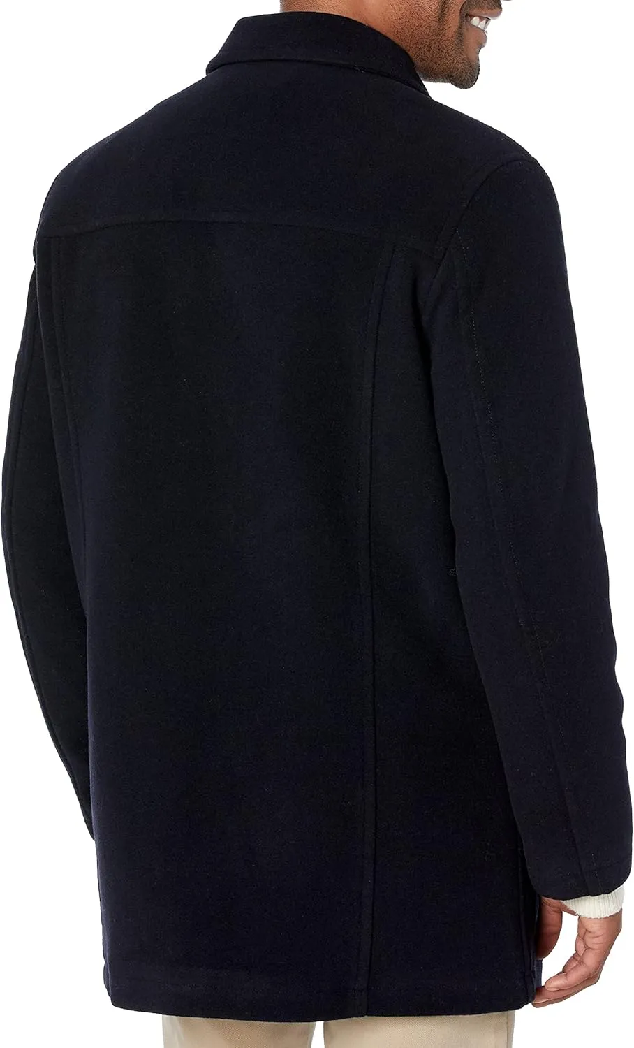 Cole Haan Men's Wool Plush Car Coat
