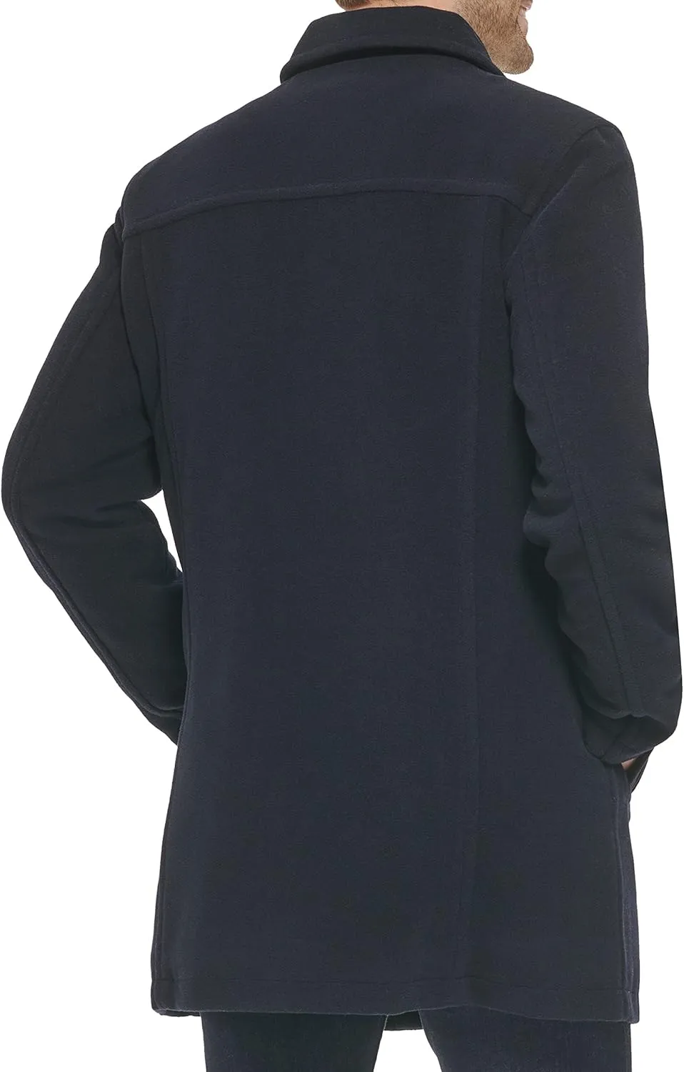 Cole Haan Men's Wool Plush Car Coat