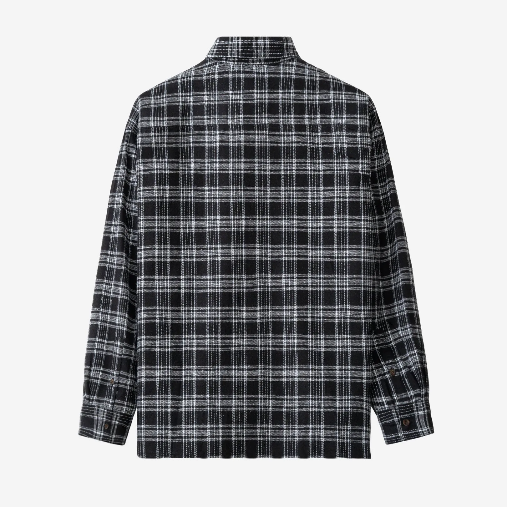 College Days Flannel Long Sleeve - Black White
