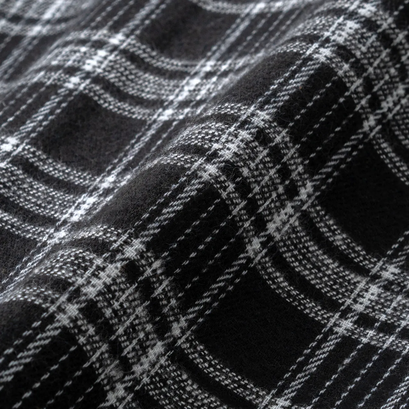 College Days Flannel Long Sleeve - Black White