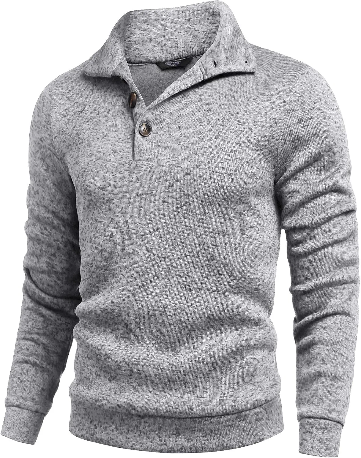 COOFANDY Men's Casual Slim Fit Pullover Sweater Knitted Thermal Sweatshirt