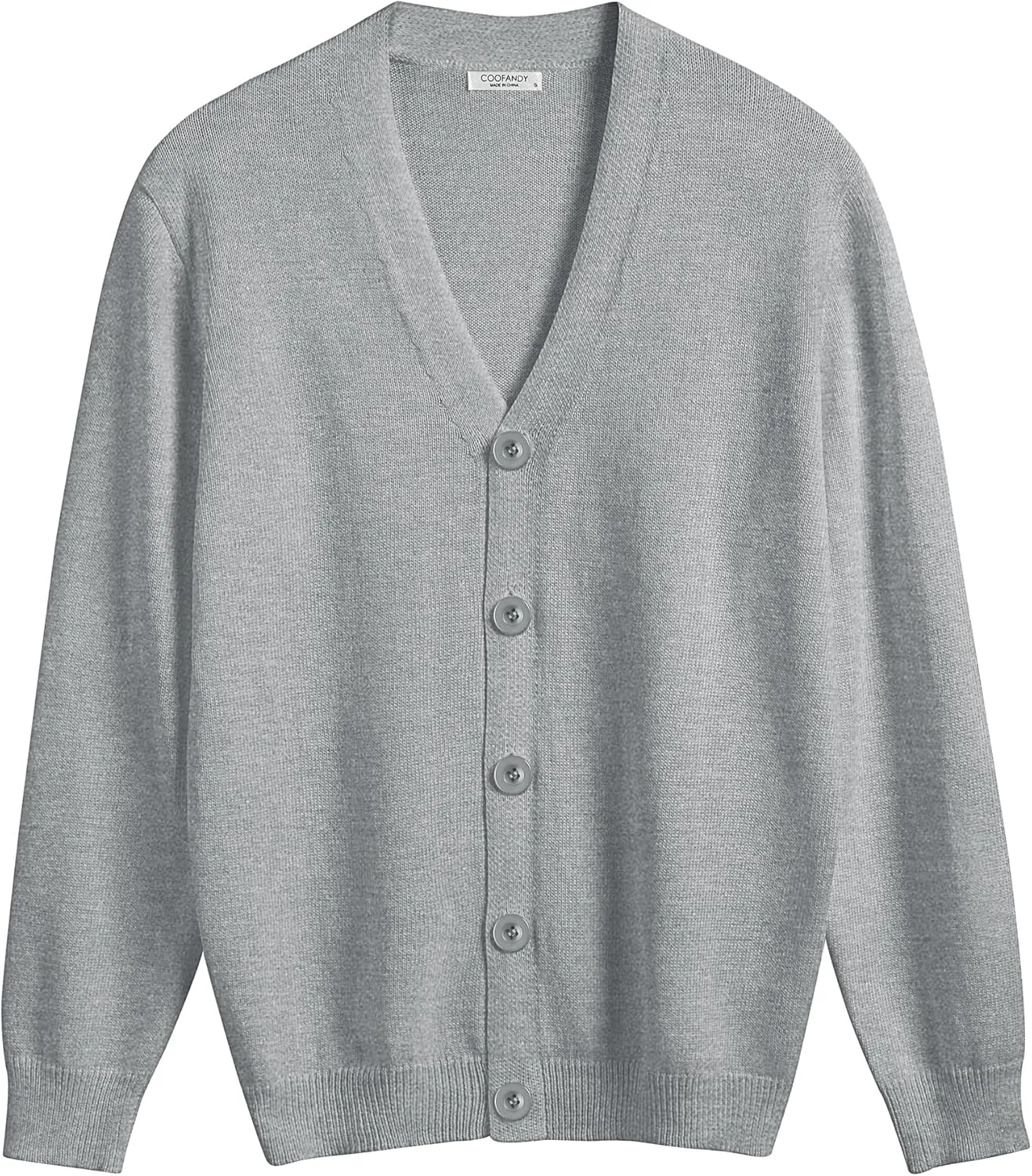 COOFANDY Men's V Neck Cardigan Sweater Casual Lightweight Button Down Knitted Cardigan Sweater