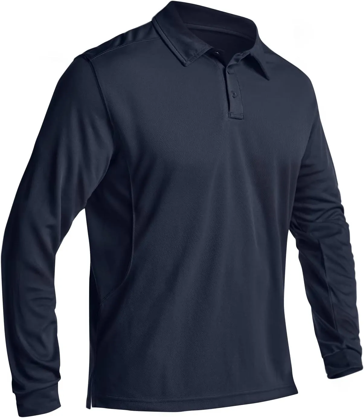 CQR Men's Polo Shirt, Long Sleeve Tactical Shirts, Outdoor UPF 50  Pique Shirt, Dry Fit Lightweight Golf Shirts