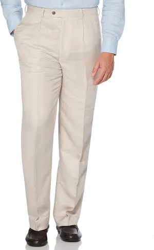 Cubavera Linen Blend Herringbone Textured Men's Dress Pant