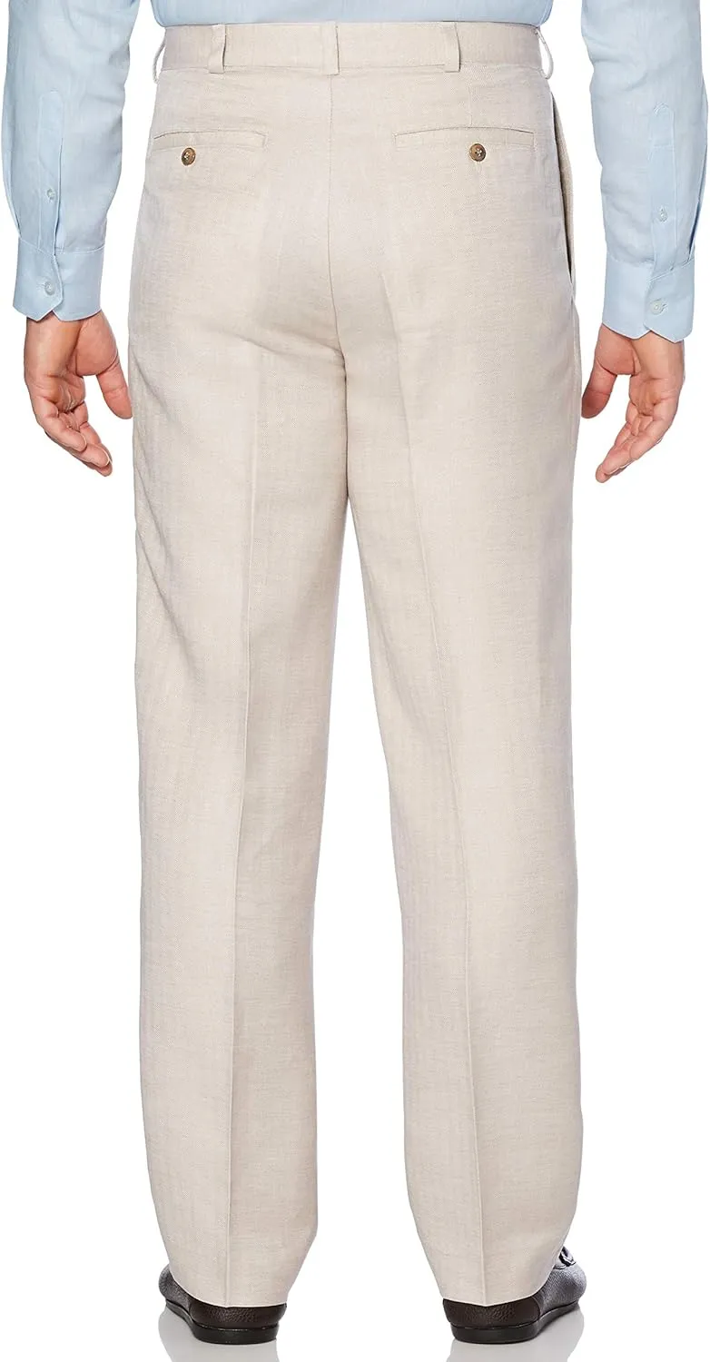 Cubavera Linen Blend Herringbone Textured Men's Dress Pant