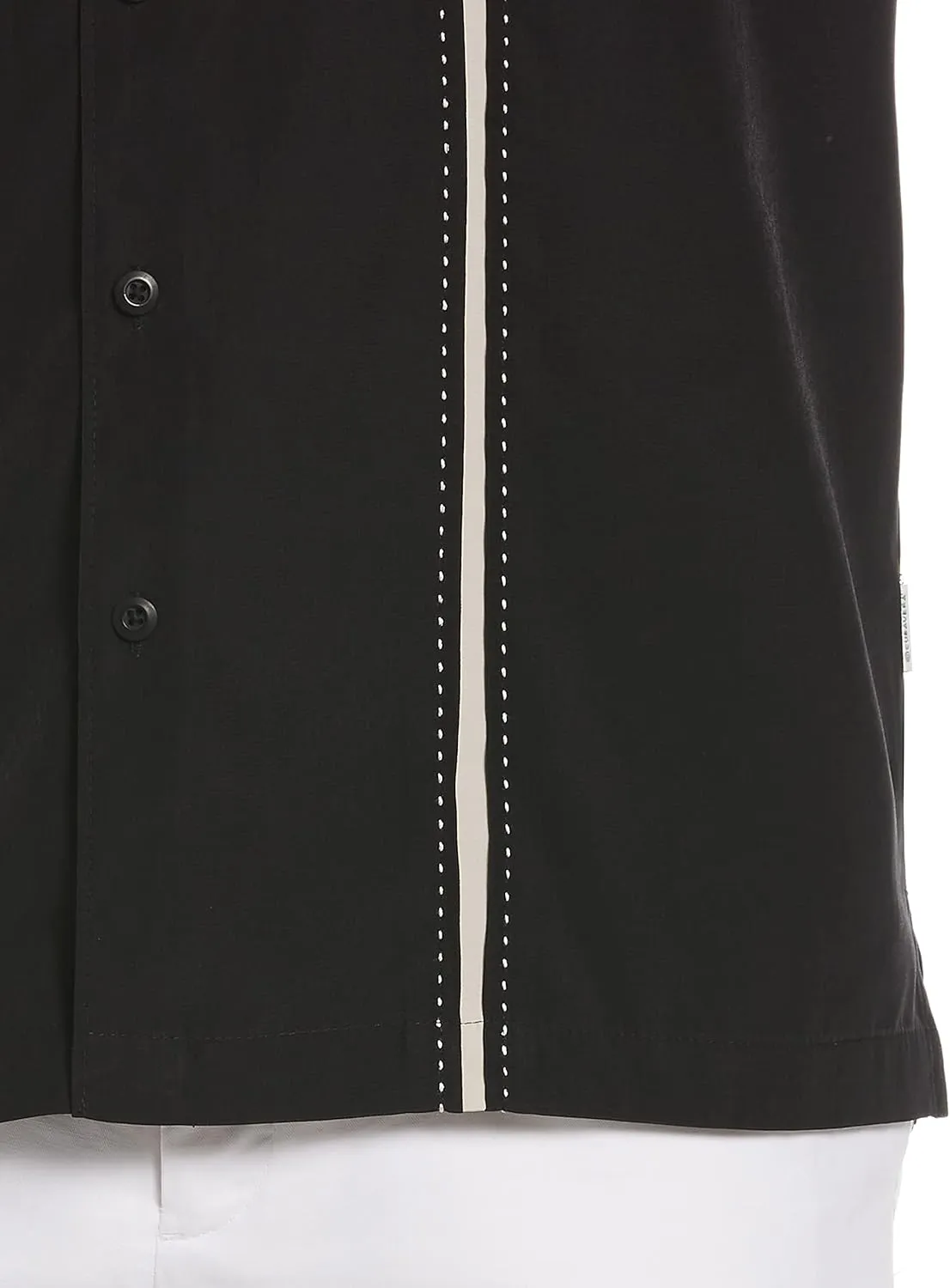Cubavera Paneled Short Sleeve Shirt for Men, Classic Fit, Wrinkle Resistant, Casual Button-Down Shirt With Spread Collar