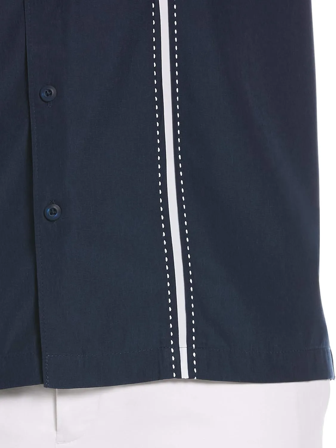 Cubavera Paneled Short Sleeve Shirt for Men, Classic Fit, Wrinkle Resistant, Casual Button-Down Shirt With Spread Collar