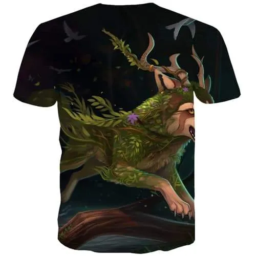 Deer T shirts Men Animal T-shirts Graphic Christmas T shirts Funny Hip Hop Tshirt Anime Plant Tshirts Casual Short Sleeve