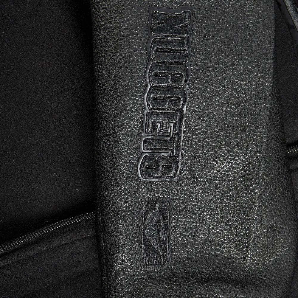 DENVER NUGGETS TRIPLE BLACK WOMEN'S WOOL VARSITY JACKET (TRIPLE BLACK WOMEN'S)