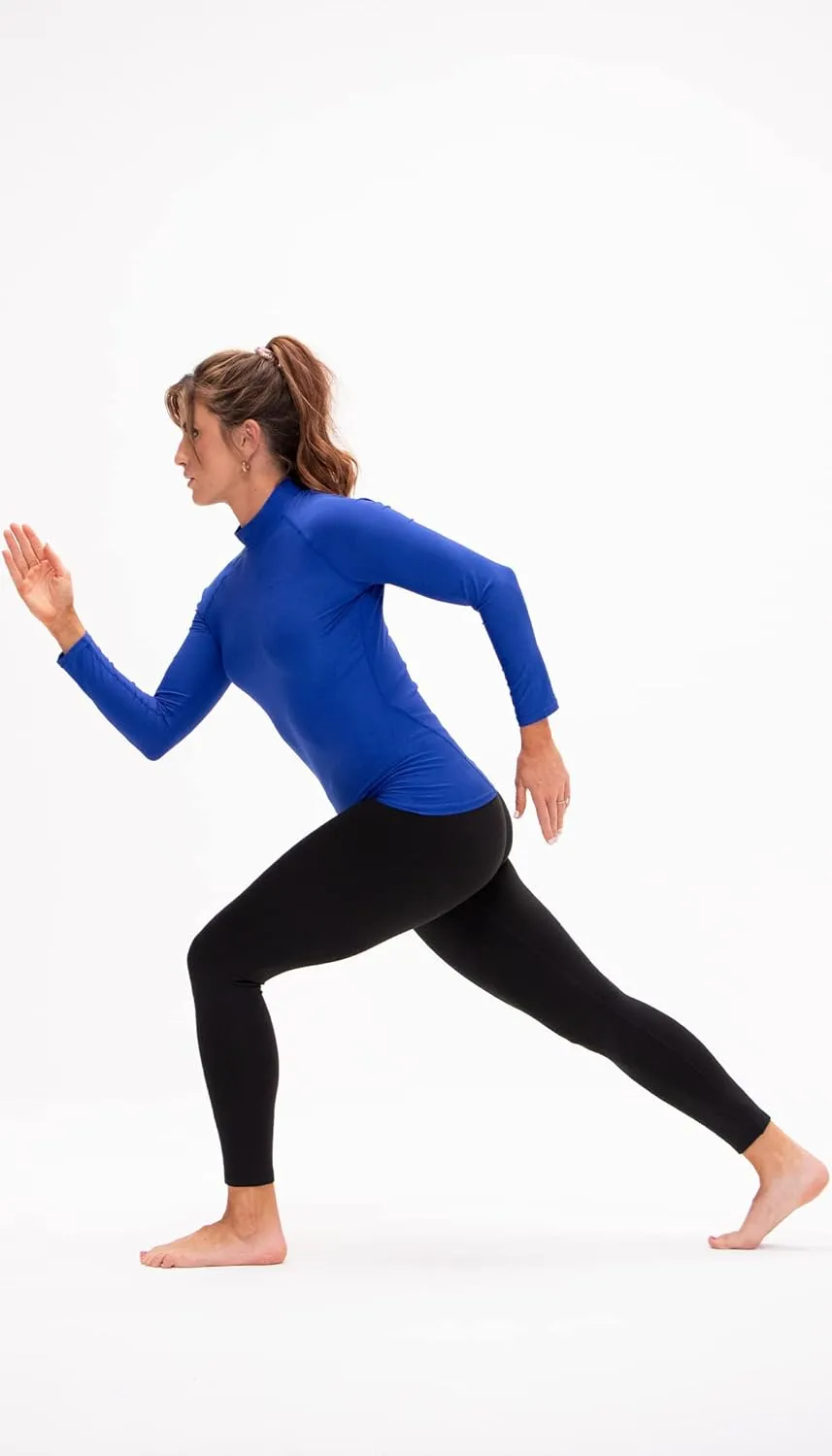 DEVOPS 3 Pack Women's Compression Shirt Dry Fit Turltle Neck Long Sleeve Running Athletic T-Shirt Workout Tops