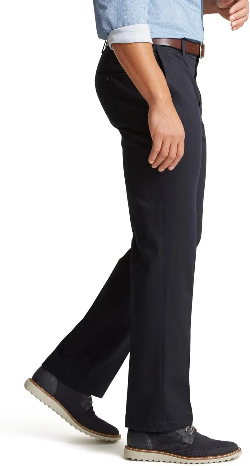 Dockers Men's Straight Fit Signature Lux Cotton Stretch Khaki Pant Creased
