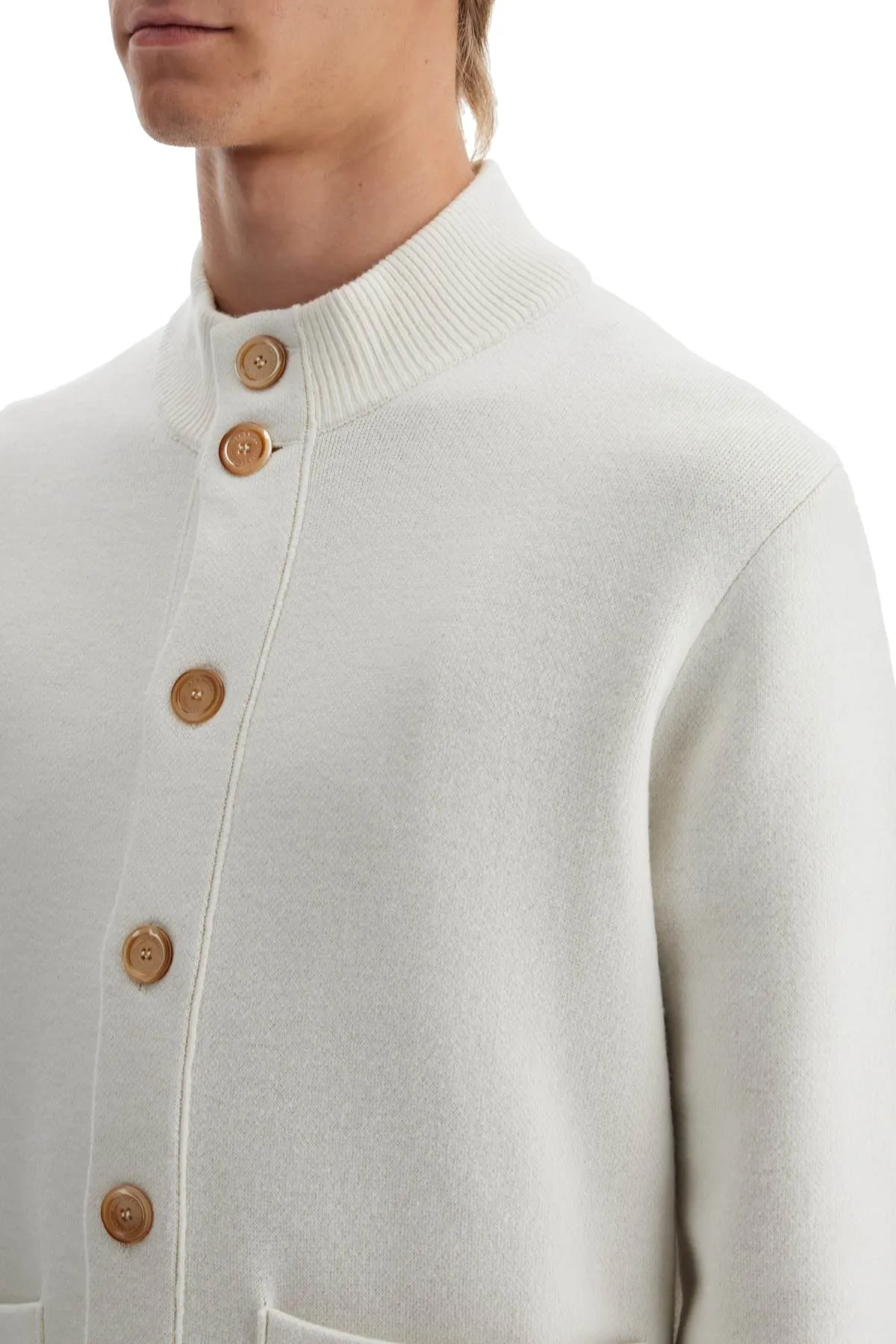 double knit cardigan in seven